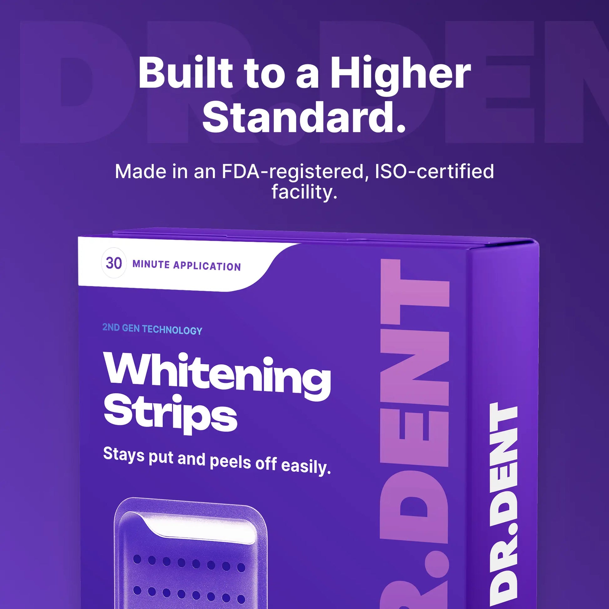 Purple Teeth Whitening Strips Enamel safe and Peroxide Free